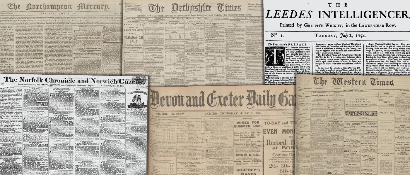 Various source media, British Library Newspapers, Part III: 1741–1950!''