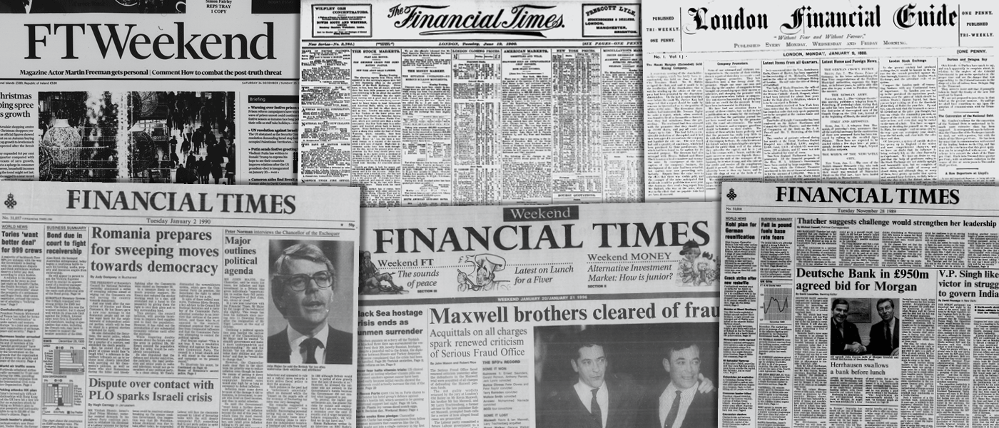 Financial Times Historical Archive!''
