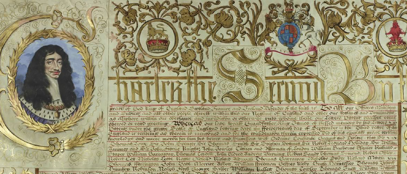 Charter.Document Ref.: SP 105/108 f.1 Folio Numbers: ff.1- Date: Apr 2 1661!''