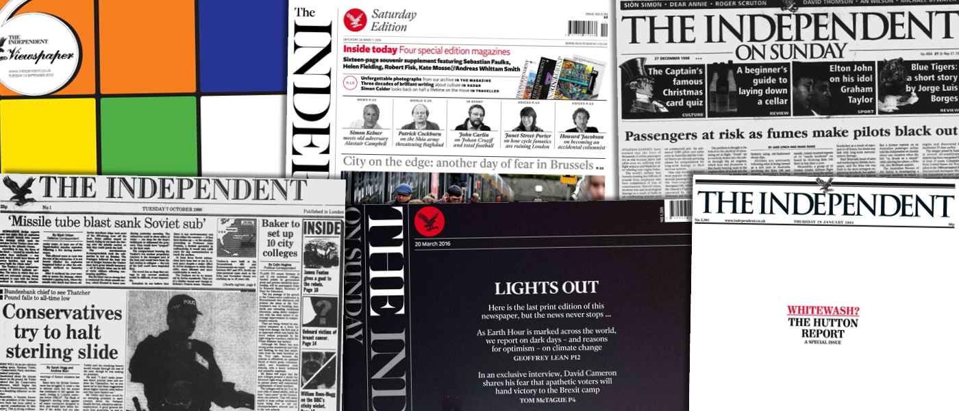 The Independent Historical Archive, 1986–2016!''