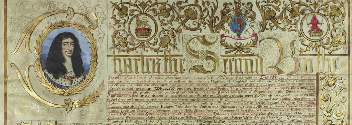 Charter. Document Ref.: SP 105/108 f.1 Folio Numbers: ff. 1- Date: Apr 2 1661!''