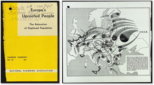 『ヨーロッパの故郷を追われた人々：避難民の移転』より