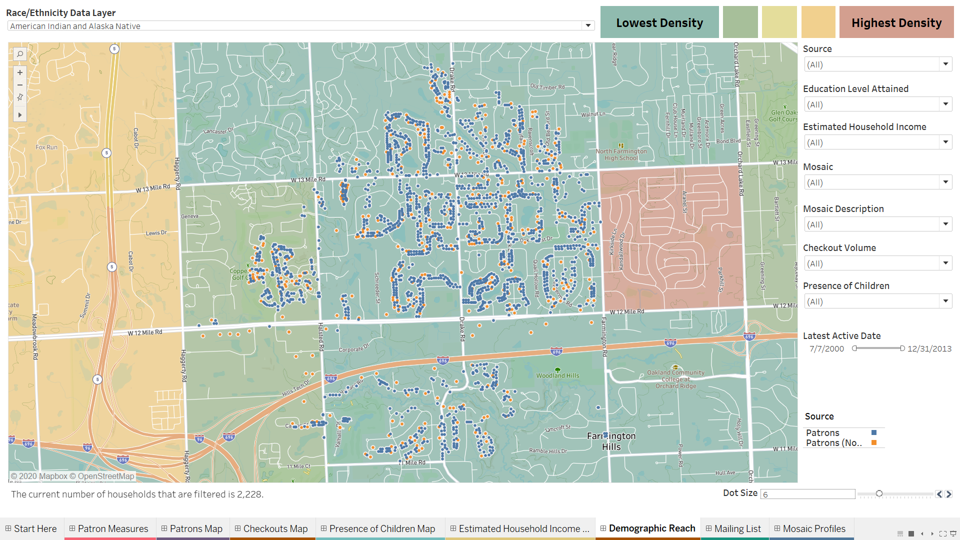 Demographic Reach map.