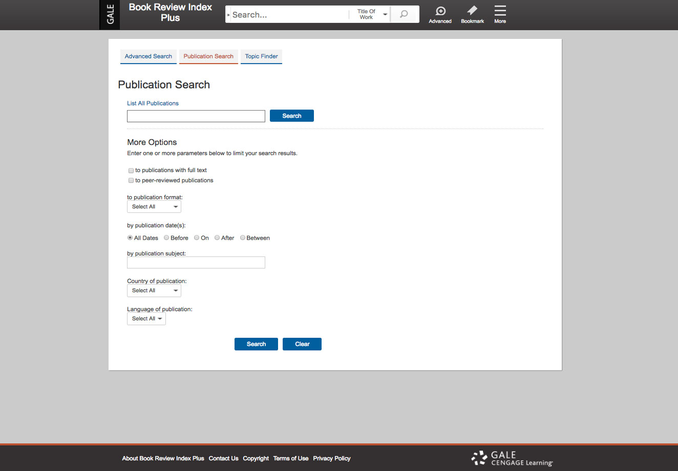 出版物检索帮助用户通过出版物形式、日期、主题、国家和语言进行筛选。