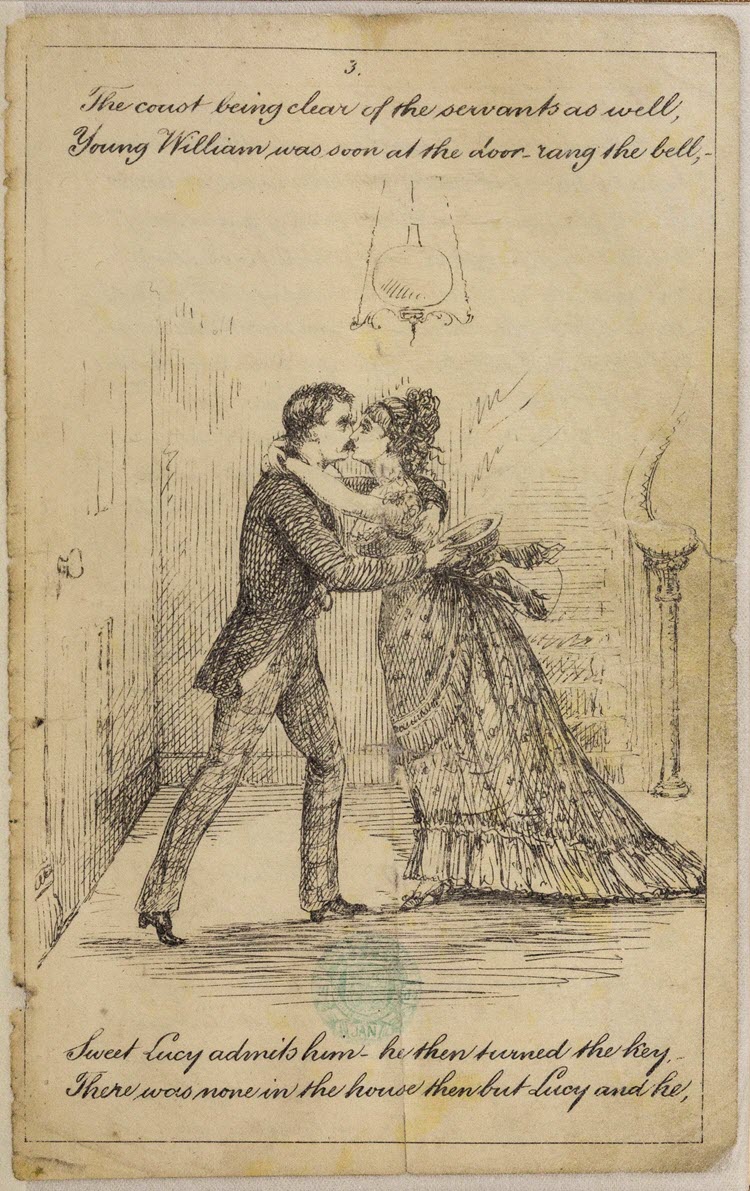 A Private Interview between Young William & Sweet Lucy. A poem, etc. [With illustrations.]. [c. 1890]. Archives of Sexuality & Gender