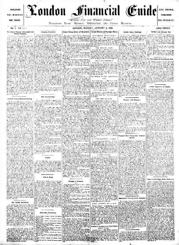 1888年1月9日，《金融时报》创刊